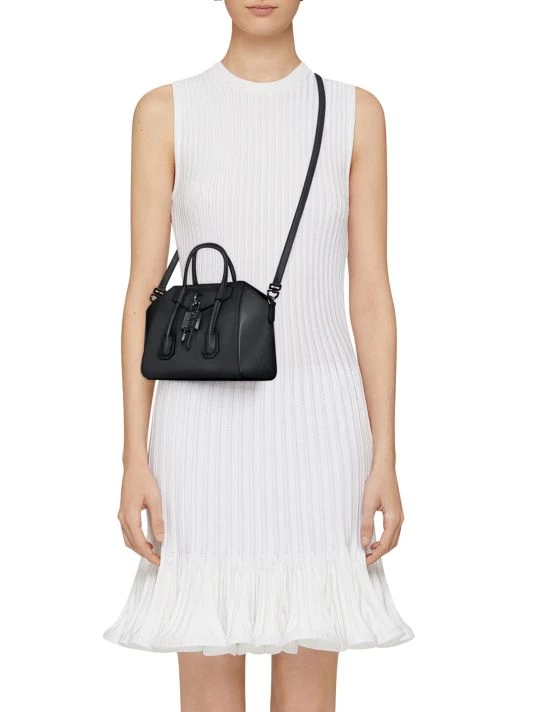 Givenchy Mini Antigona Lock Leather Satchel - Image 2