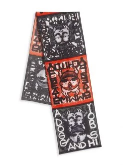 Givenchy Cotton Stitch Scarf For Men