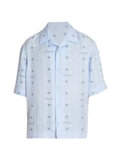 Givenchy Hawaiian Collar Boxy-Fit Shirt For Men