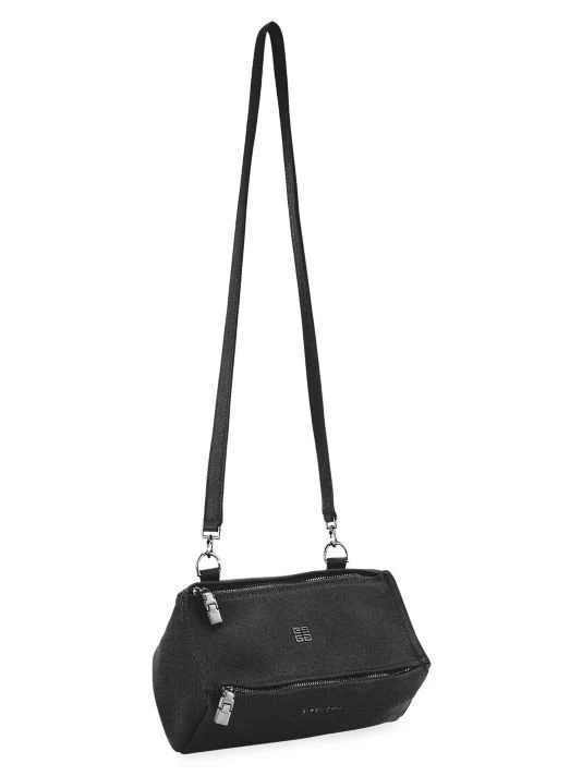 Givenchy Mini Pandora Leather Crossbody Bag Black