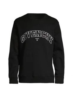 Givenchy Slim-Fit College Logo Embroidered Sweatshirt For Men