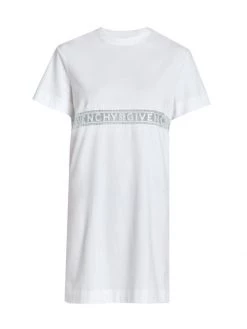Givenchy Lace Incrustation Logo T-Shirt Dress