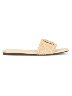 Givenchy 4G Woven Slide Sandals