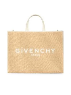 Givenchy Medium G-Tote Raffia Shopper