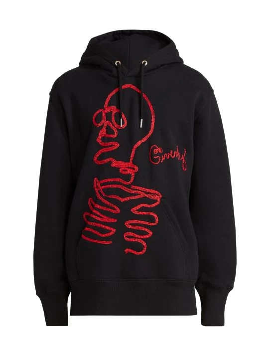 Givenchy Logo-Embroidered Hoodie For Men