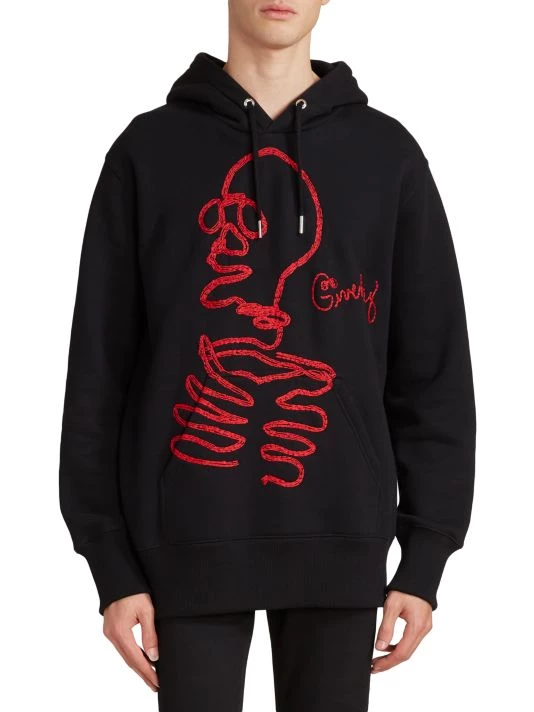 Givenchy Logo-Embroidered Hoodie For Men - Image 3