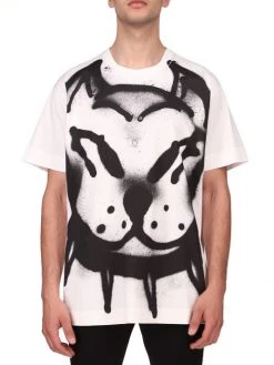 Givenchy Dog Print Oversized Shirt For Men White