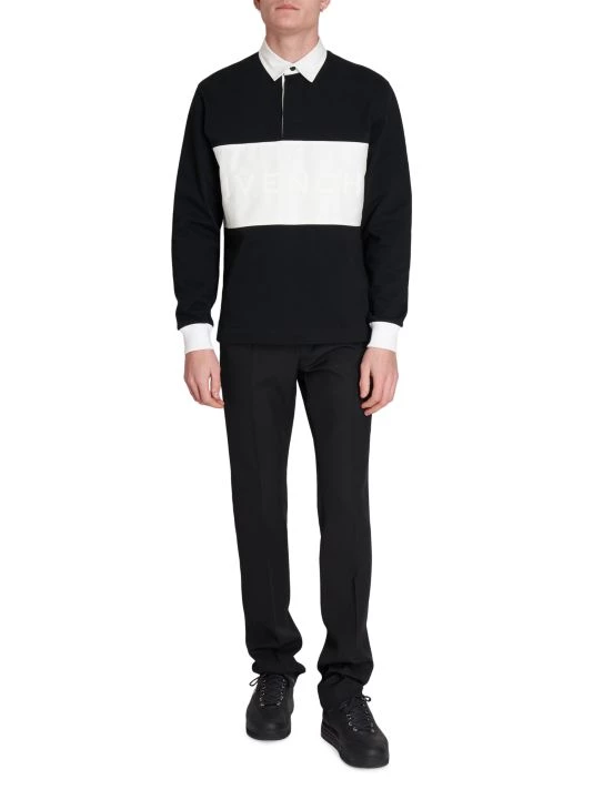 Givenchy Logo Embroidered Rugby Polo Shirt For Men - Image 2