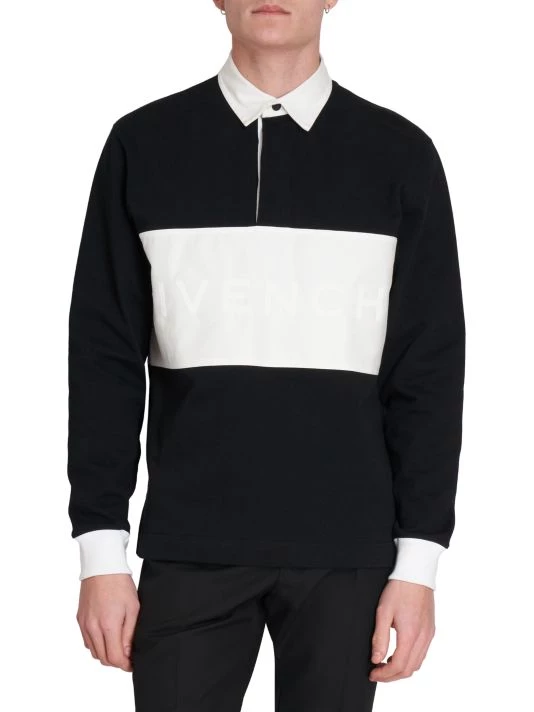 Givenchy Logo Embroidered Rugby Polo Shirt For Men - Image 3