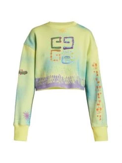 Givenchy Dyed Cropped Logo Sweatshirt