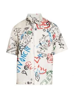 Givenchy Boxy-Fit All-Over Print Shirt For Men