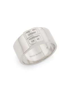 Givenchy G Logo Silver-Tone Ring For Men