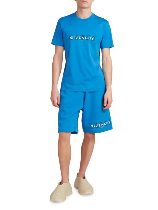 Givenchy Logo Boxy-Fit Jogging Shorts For Men - Image 2