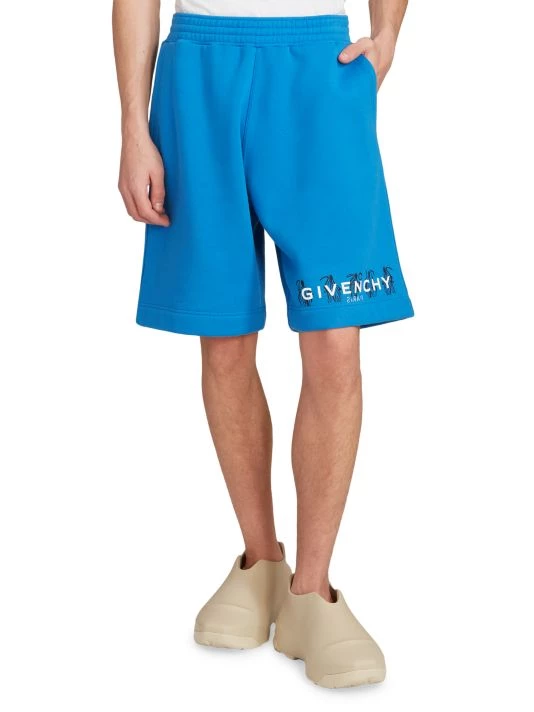 Givenchy Logo Boxy-Fit Jogging Shorts For Men - Image 3