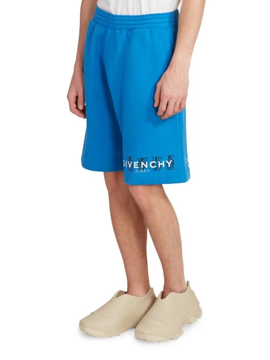 Givenchy Logo Boxy-Fit Jogging Shorts For Men - Image 4