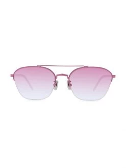 Givenchy 57MM Aviator Sunglasses Shiny Pink