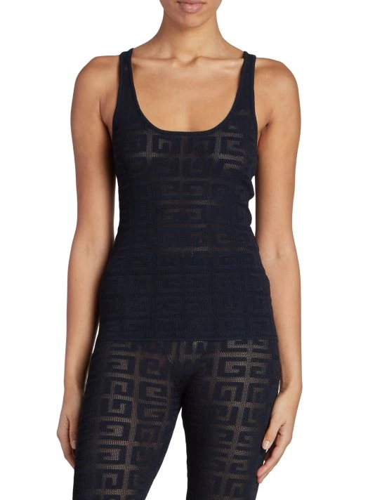 Givenchy Sheer Logo Tank Top - Image 3