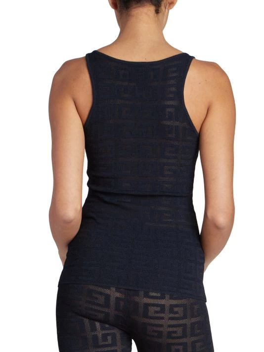 Givenchy Sheer Logo Tank Top - Image 5