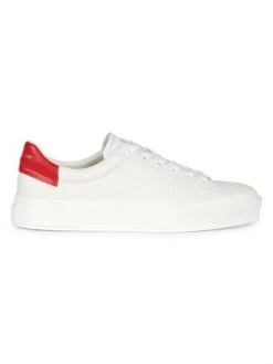 Givenchy City Court Lace-Up Sneaker For Men White Red