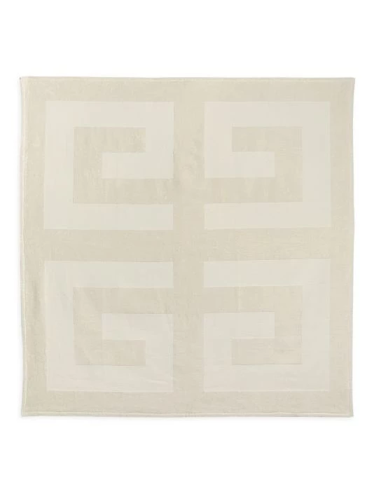 Givenchy Square Monogram Print Towel Ivory - Image 3