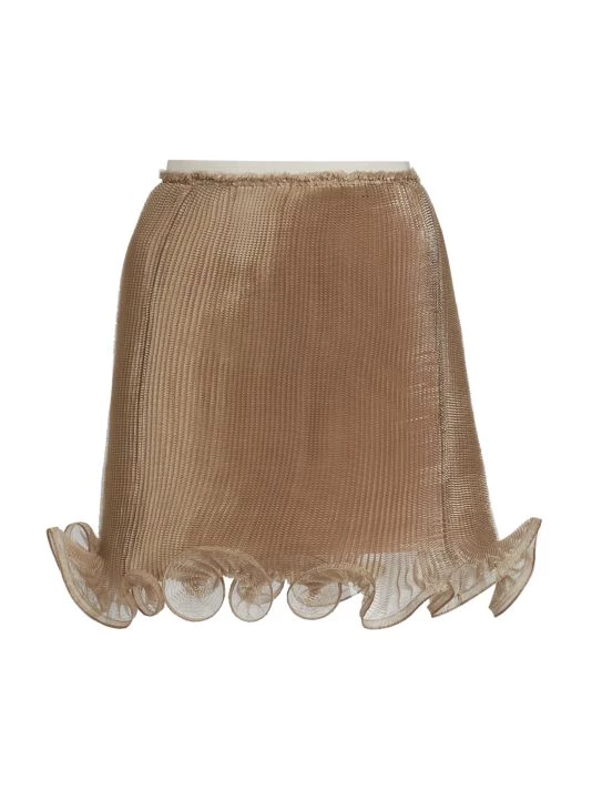 Givenchy Semi-Sheer Flared Organza Miniskirt