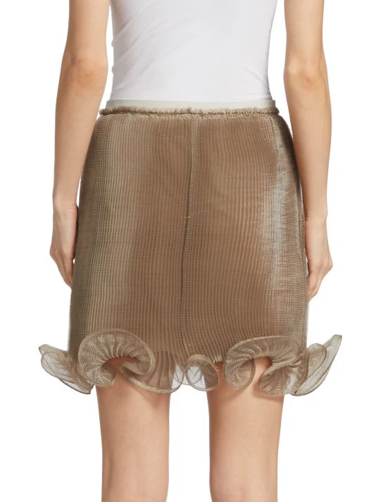 Givenchy Semi-Sheer Flared Organza Miniskirt - Image 5