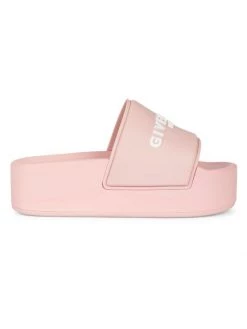 Givenchy Logo Slide Platform Sandals