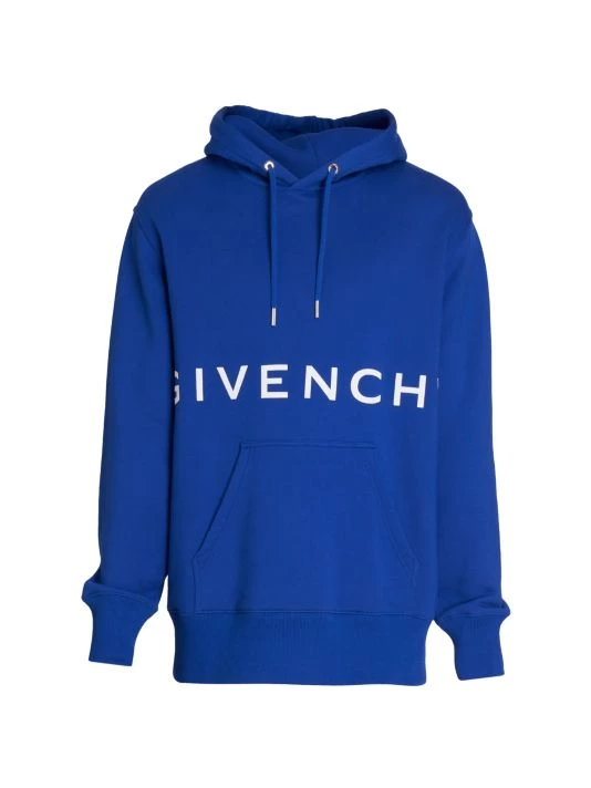 Givenchy Classic Fit Branding Bonded Hoodie For Men