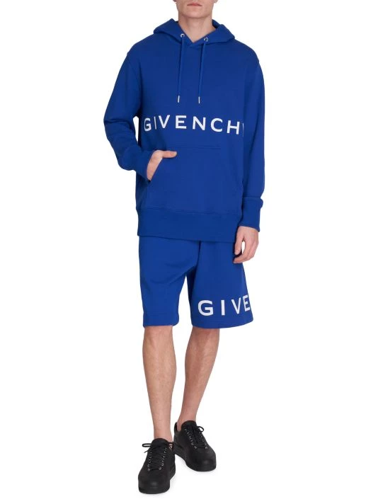 Givenchy Classic Fit Branding Bonded Hoodie For Men - Image 2