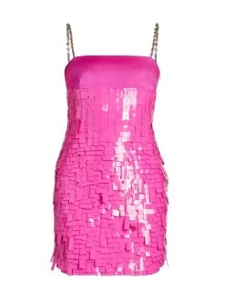 Givenchy Sequined Chain Strap Minidress