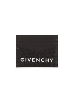 Givenchy Logo Leather Card Holder For Men Ocean Blue