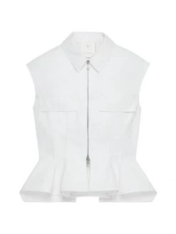 Givenchy Sleeveless Peplum Top