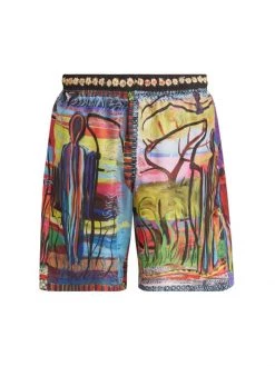 Givenchy Long Polyester Swim Trunks For Men