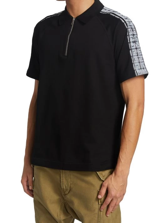 Givenchy 4G Logo Raglan Zip Polo For Men - Image 4