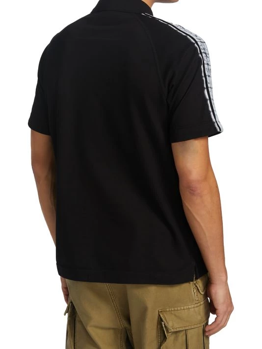 Givenchy 4G Logo Raglan Zip Polo For Men - Image 5