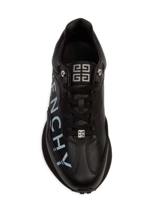 Givenchy Pieced Leather Logo Sneakers For Men - Image 5