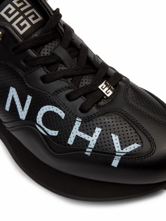 Givenchy Pieced Leather Logo Sneakers For Men - Image 6