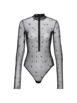 Givenchy Transparent Jacquard Bodysuit