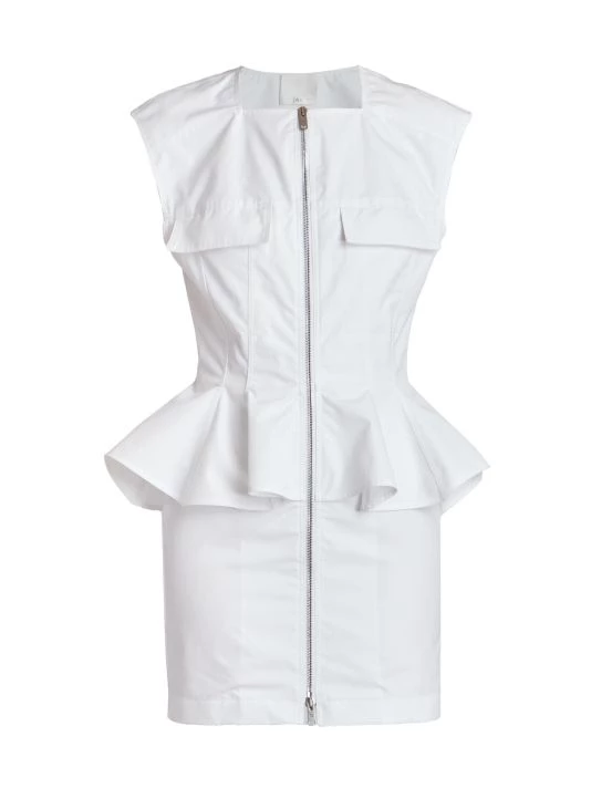 Givenchy Sleeveless Peplum-Waist Minidress