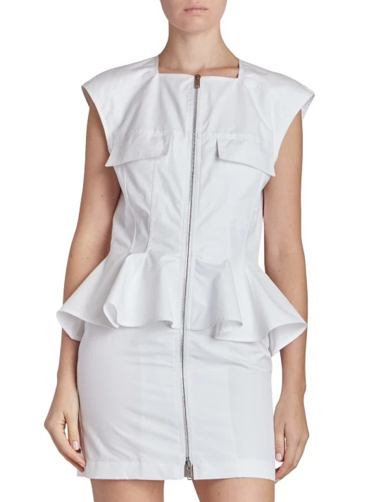 Givenchy Sleeveless Peplum-Waist Minidress - Image 3