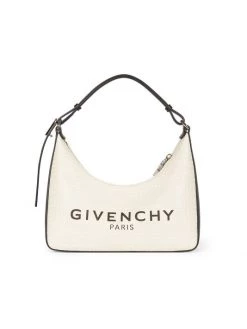 Givenchy Small Moon Cut Out Hobo Bag Ivory