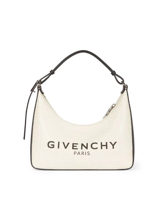 Givenchy Small Moon Cut Out Hobo Bag Ivory