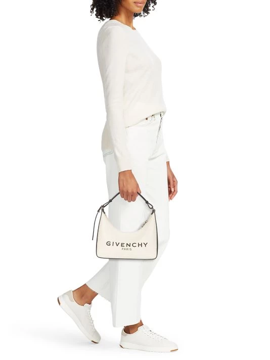 Givenchy Small Moon Cut Out Hobo Bag Ivory - Image 2