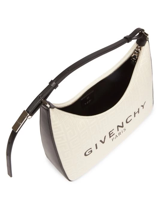 Givenchy Small Moon Cut Out Hobo Bag Ivory - Image 3