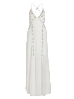 Givenchy Sleeveless Crystal-Embroidered Gown