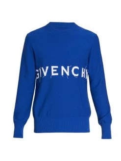 Givenchy Frayed Logo Sweater For Men