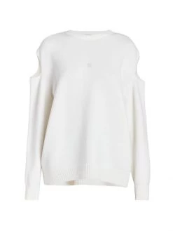 Givenchy Cut-Out Knit Sweater Yellow Black