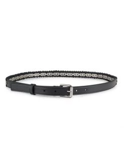 Givenchy Knotted Leather G Cube Belt