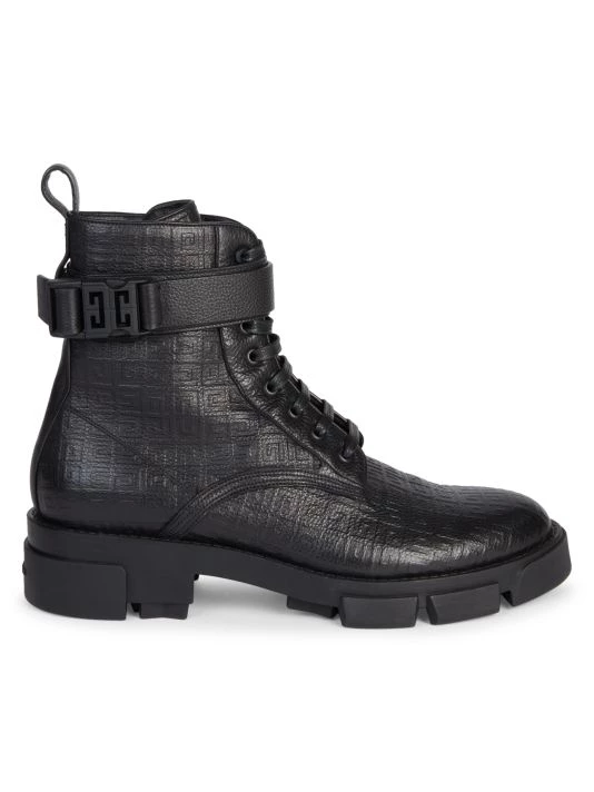 Givenchy Terra 4G Logo Combat Boots For Men