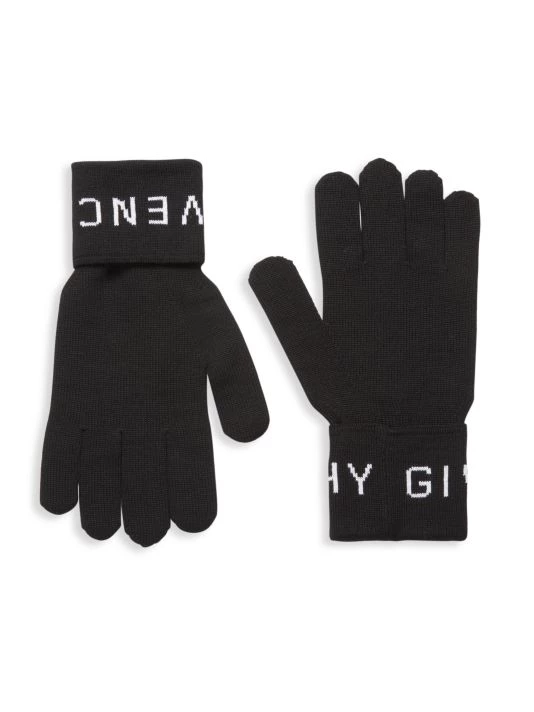 Givenchy Logo Wool Gloves For Men
